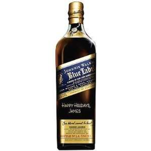  Custom Engraved Johnnie Walker Blue Scotch Whisky Bottle 
