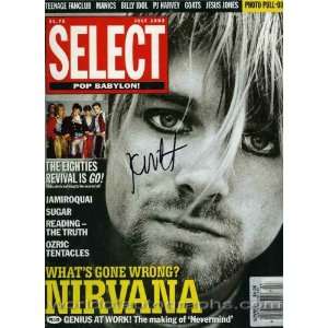 Kurt Cobain Nirvana Signed Magazine Certified LOA
