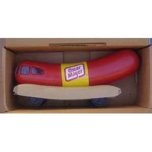 Oscar Mayer Plastic Promotional Hot Dog Bank On Wheeles