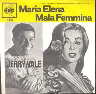 Jerry Vale   Maria Elena Dutch 1963 PS 7  