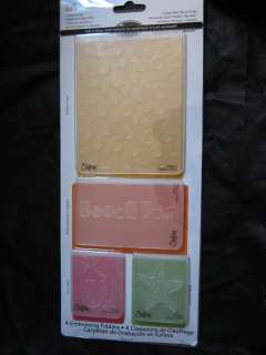 Sizzix Embossing Folders SUMMER SET works with CuttleBug Texture 