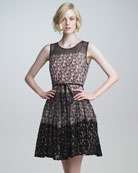 RED Valentino Leopard Print Dress   Neiman Marcus