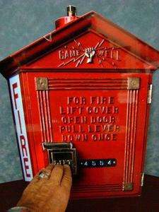 Gamewell Fire Alarm Replica Sign. Firefighter Collectible  
