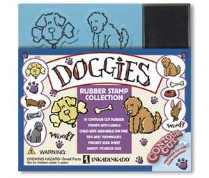 Inkadinkado Rubber Stamps Set DOGGIES Doggy Dog Puppy  