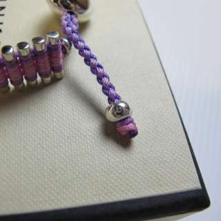   Links of London Two Tone Pink Purple Friendship Bracelet  