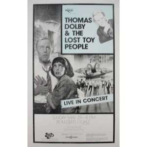 Thomas Dolby Boulder 1988 Original Concert Poster