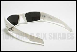 WHITE Mens Gangster Sunglasses Cholo Style LOCS Biker  