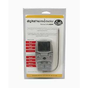   Digital Meat Thermometer Battery Powered with Stainless Steel Probe