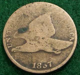 1857 Flying Eagle Cent   About Good   AG   #1404  