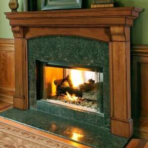  Pearl Mantels Blue Ridge Arched Fireplace Mantel, Distressed 