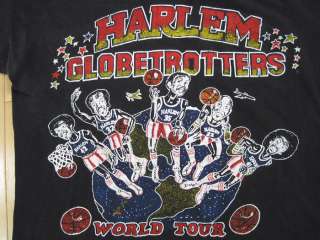 SUPER SOFT!! 70s vintage HARLEM GLOBETROTTERS T SHIRT basketball 