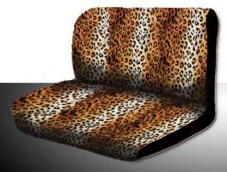NEW 15PC UNIVERSAL LEOPARD CAR SEAT COVERS STEERING MAT  