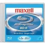 MAXELL MXL BDR25SL BD R BLU RAY WRITE ONCE DISC  