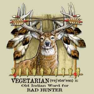Buckwear T Shirt NEW Vegetarian Old Indian word for  
