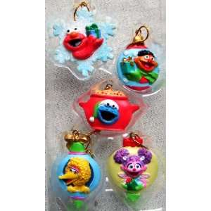 : Sesame Street Set of 5 Mini Christmas Ornaments   Abby Cadabby Elmo 