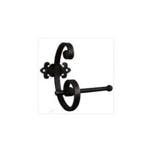   Wrought Iron Large Scroll Toilet Paper Holder Right