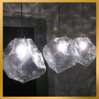 Light   Modern Ice Cube Rock Light Pendant Lamp Ceiling Hanging 