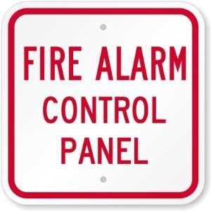 Fire Alarm Control Panel Aluminum Sign, 12 x 12