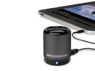  Scosche boomCAN Portable Rechargeable Speaker Black for iPhone/iPod 