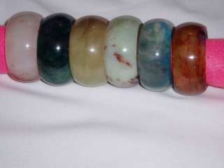 Gorgeous CHINESE JADE Napkin Rings Various Colors Lot/6  