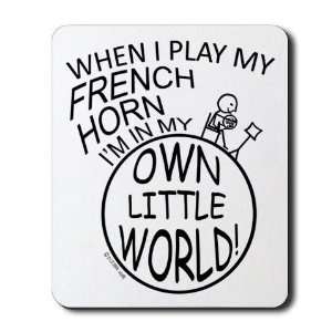 French Horn Own World Music Mousepad by 