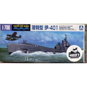  Aoshima 1/700 IJN Submarine I 401 (Waterline Hull) Toys 