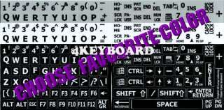   LARGE LETTERING Keyboard Stickers (Upper case) keyboard stickers