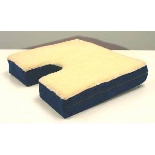Coccyx Gel Seat Cushion with Fleece Top 18 Wx16 D x 3 H
