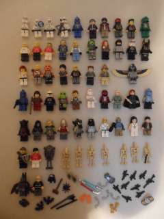 Amazing mixed lot of 60 Lego Minifigures  Star Wars, Harry Potter 