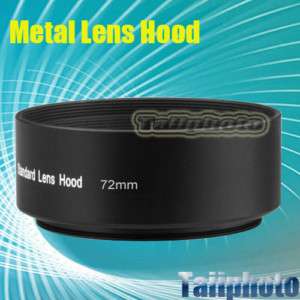 72mm Standard Metal Lens Hood f Canon Nikon Sony Pentax  