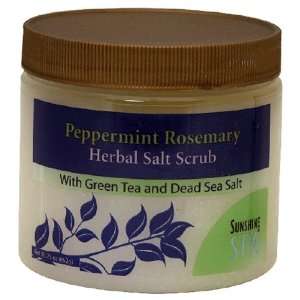  Sunshine Spa Herbal Salt Scrub, Peppermint Rosemary, 23 