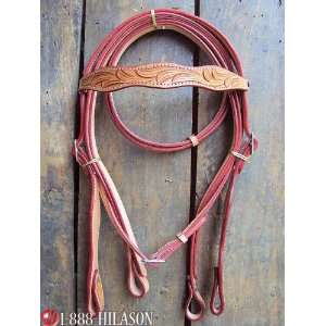   Leather Tack Horse Bridle Headstall With Reins