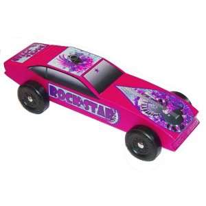  Rock Star Pinewood Derby Car Kit Toys & Games