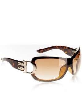 Christian Dior brown tortoise Airspeed 2 wrap sunglasses   