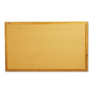  Cork Bulletin Board with Solid Oak Frame   Natural Cork 
