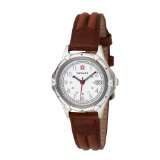 Wenger 70200 Standard Issue White Dial Brown Leather Strap Watch