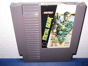 METAL GEAR   Original Nintendo Nes game 83717120018  