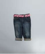 Ralph Lauren BABY / TODDLER medium wash stretch cotton belted jeans 