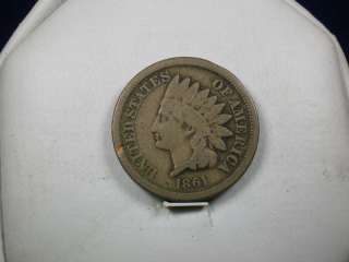 1861 Indian Head Penny coin COPPER NICKEL  