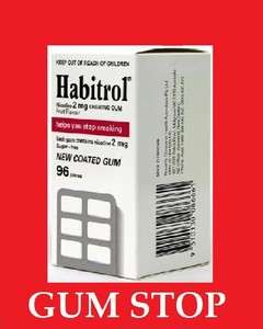 Habitrol Nicotine Gum 2mg FRUIT 2400 pcs 25 box REDUCED  