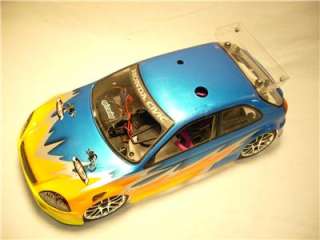 HPI Mini Nitro RS4 2 speed gas radio control touring car Honda Civic 