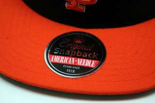 SF San Francisco Giants Snapback Cap Hat American Needle Black Orange 
