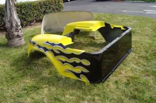  1994 Up CUSTOM Paint Front + Rear Body COWL golf cart Yamaha Club Car