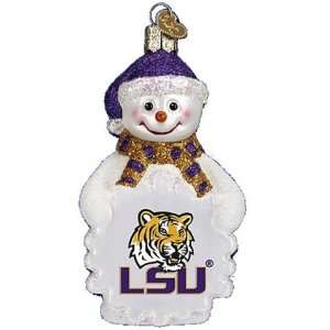  LSU Tigers Snowman Ornament