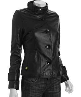 Soia & Kyo black leather Penny jacket  