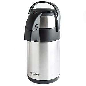  Mr Coffee Everflow 2.3 Quart Stainless Steel Pump Pot 