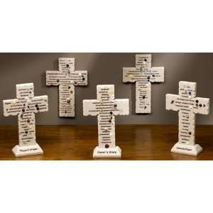  Stories of Faith Memorial Prayer Cross with Stand: Home & Kitchen
