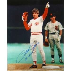   : NEW Pete Rose SIGNED 16X20 REDS Mounted Memories: Sports & Outdoors