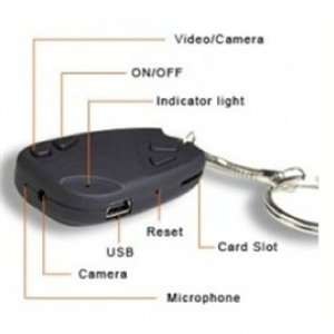   Camera Mini Spy Car Keychain Dvr Camera 2Gb Memory Card Bare: Camera