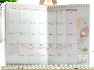 2012 Sanrio My Melody Schedule Planner Datebook w Stickers & Memos 